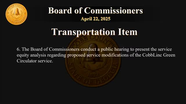 Cobb County Board considers eliminating green circulator citing low ridership