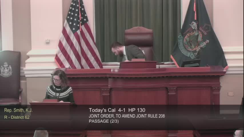 House refers joint order to curb use of "concept drafts" to joint rules after heated debate; roll call 72-66