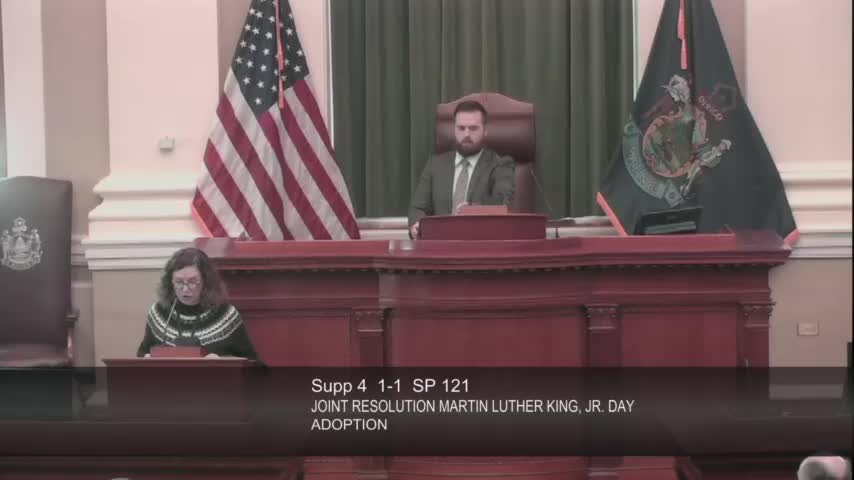 Maine Legislature honors Martin Luther King Jr and his legacy of nonviolence and justice