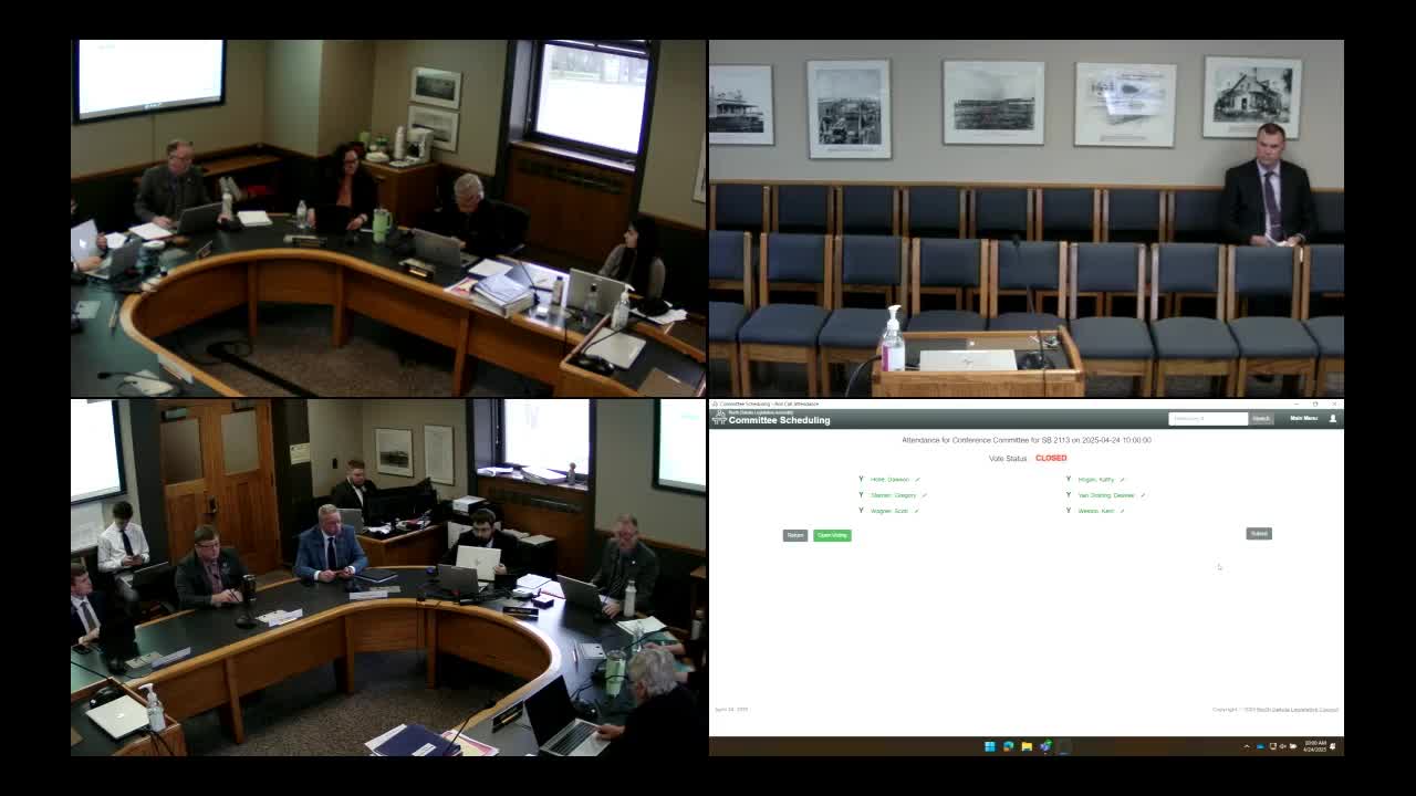 Conference committee adopts amendment 05004 to Senate Bill 2113, extending commitment hearing timeline