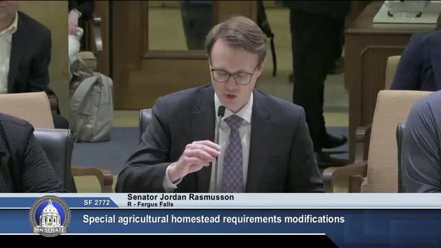 Minnesota Bill Proposes Changes to Agricultural Homestead Rules for Family Farms