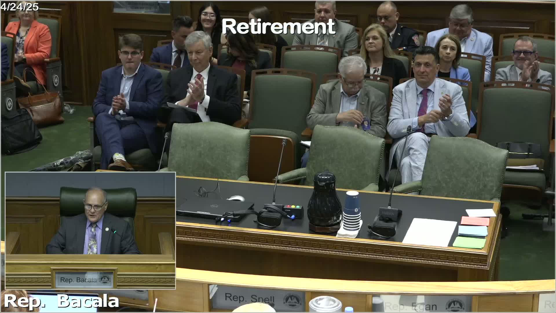 Committee advances multiple retirement bills, including firefighters payment and ORP changes; several items reported favorably