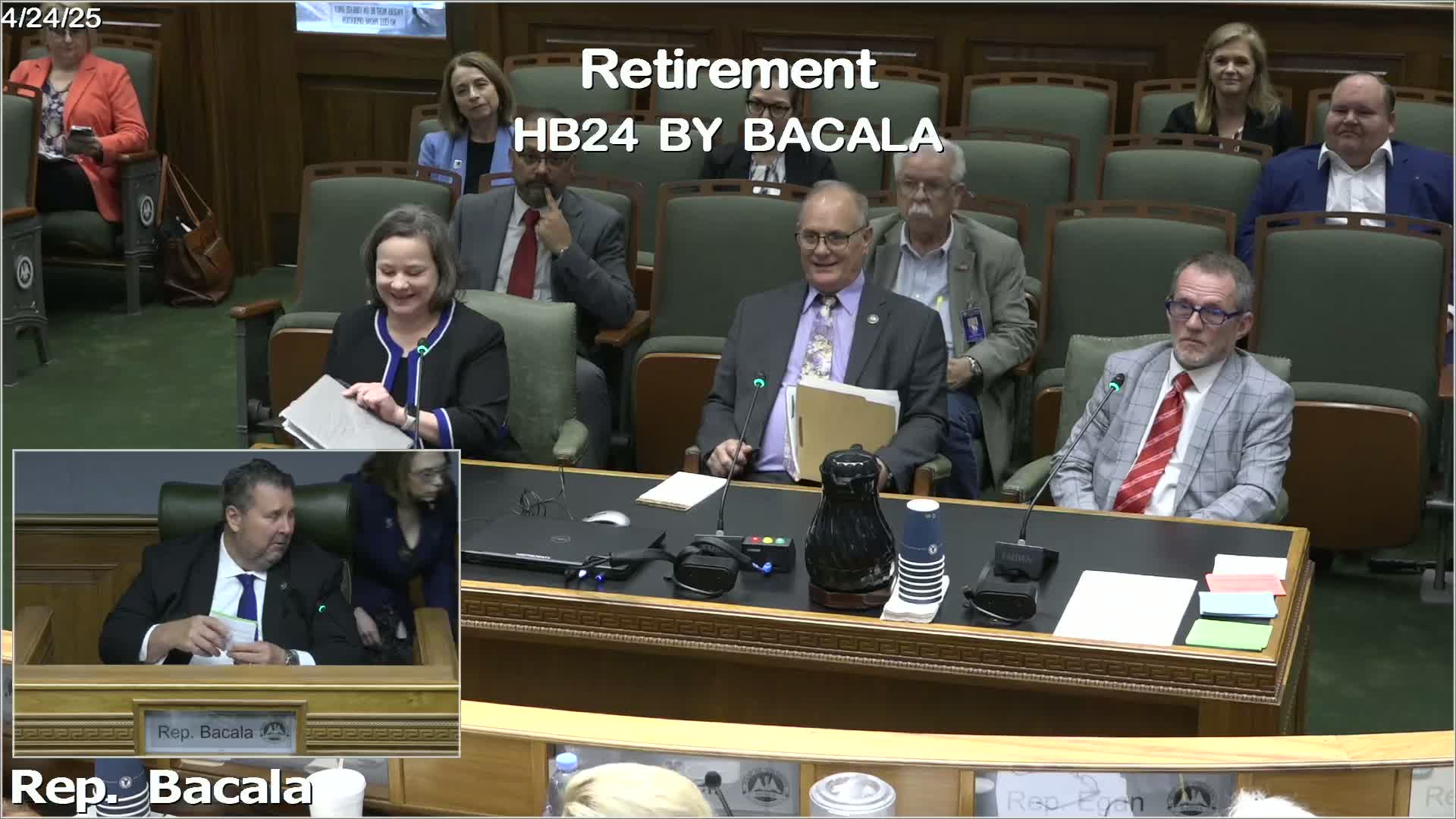 House Committee adopts benefits for state retirement system survivors of violent deaths
