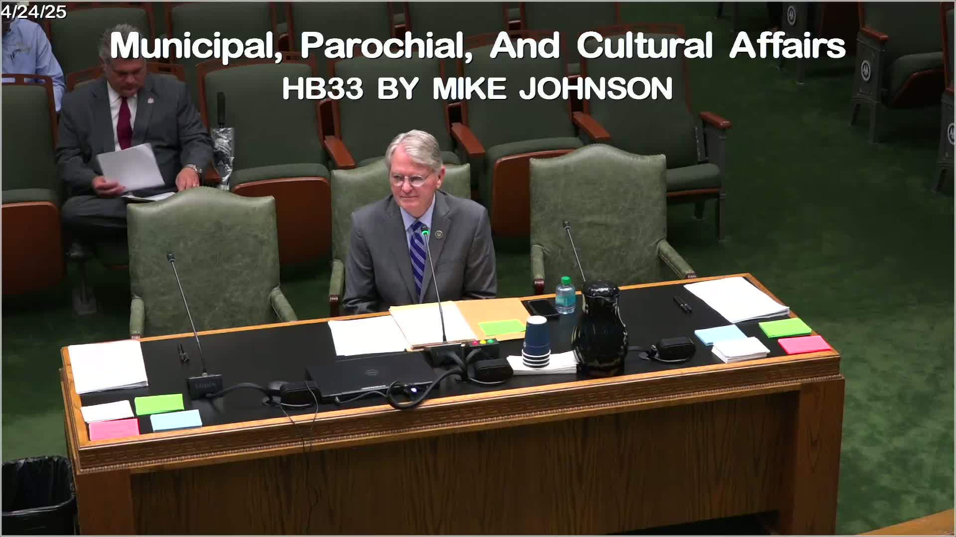 Mayor Jacques Roy addresses cybersecurity breach response in Alexandria city council meeting