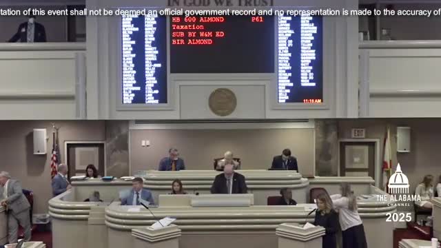 Alabama House passes HB 600 tax exemption for Alabama School of Health Care Sciences