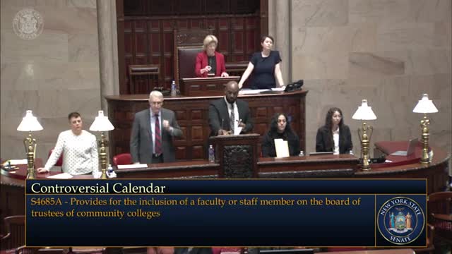 Senate approves nonvoting faculty representative on SUNY community college boards amid conflict-of-interest debate