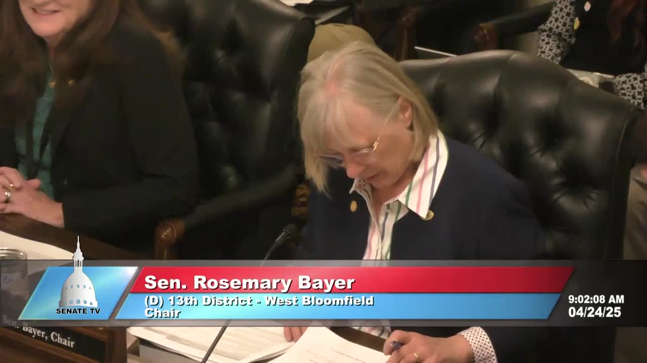 Appropriations subcommittee adopts substitute to report SB165 S1 for MDE budget