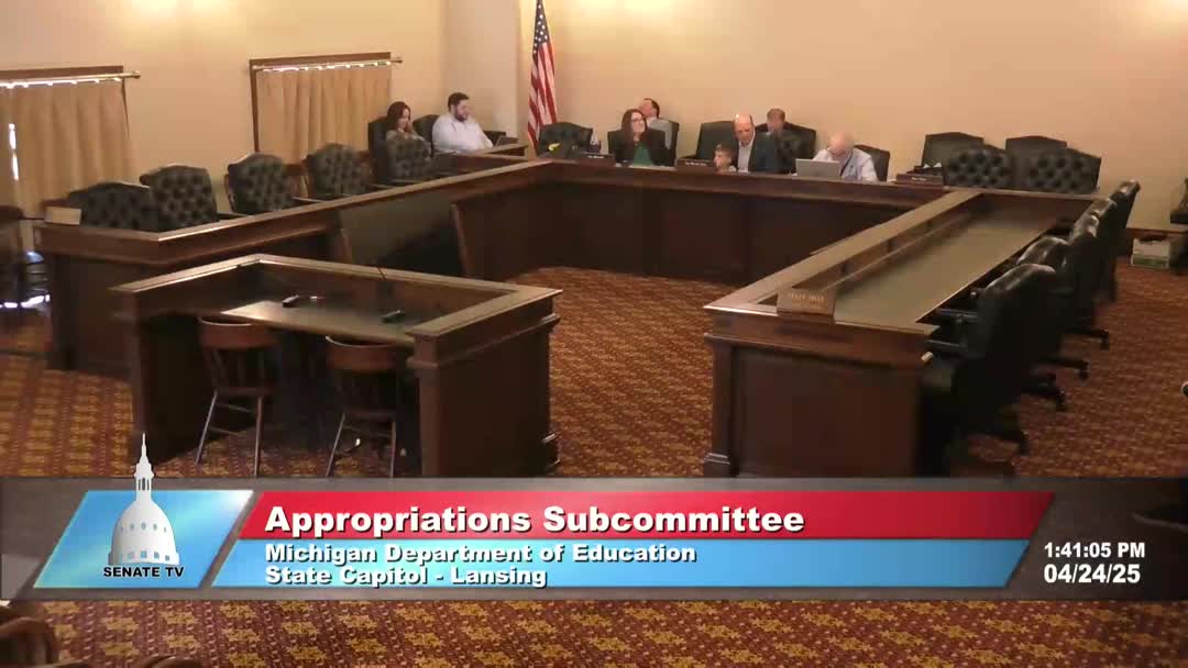 Subcommittee advances $1.015 billion FY26 Michigan State Police budget, removes FEMA cap and funds school safety and fentanyl enforcement