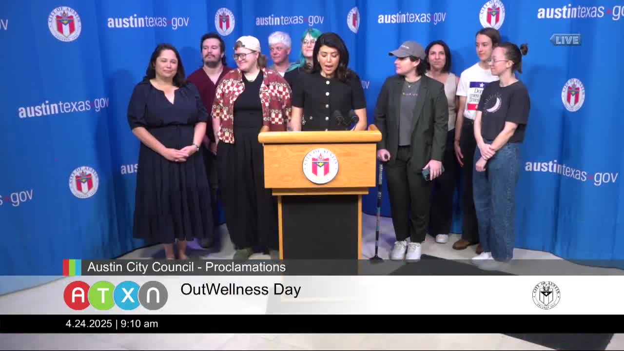 Mayor Fuentes proclaims Out Wellness Day in Austin to support trans community