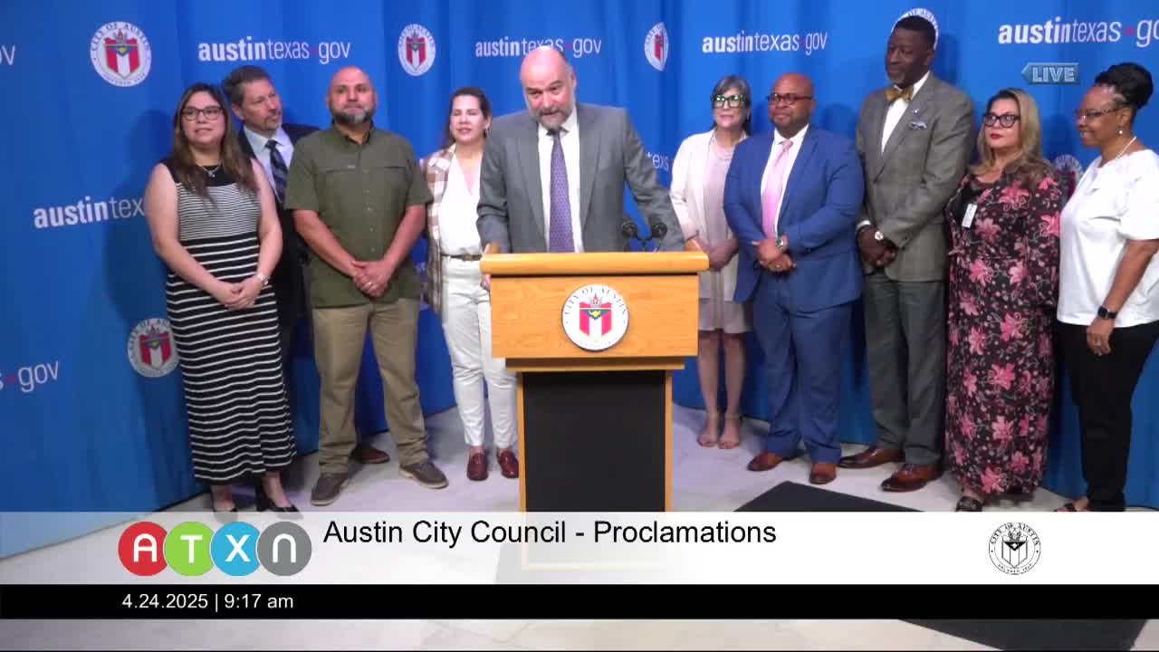 Council proclaims Kids Fest ATX and Unity Walk, urges community participation