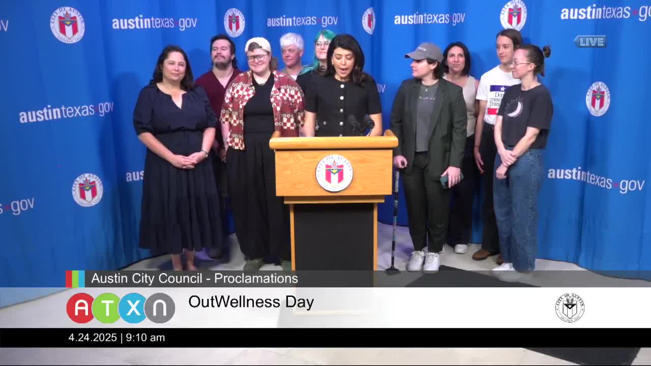 Austin Proclaims April 24 as Out Wellness Day in Honor of Sid Young
