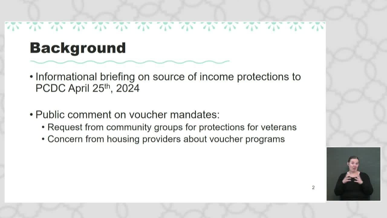 Committee hears REACH update on voucher access; staff outlines nine recommendations and next steps