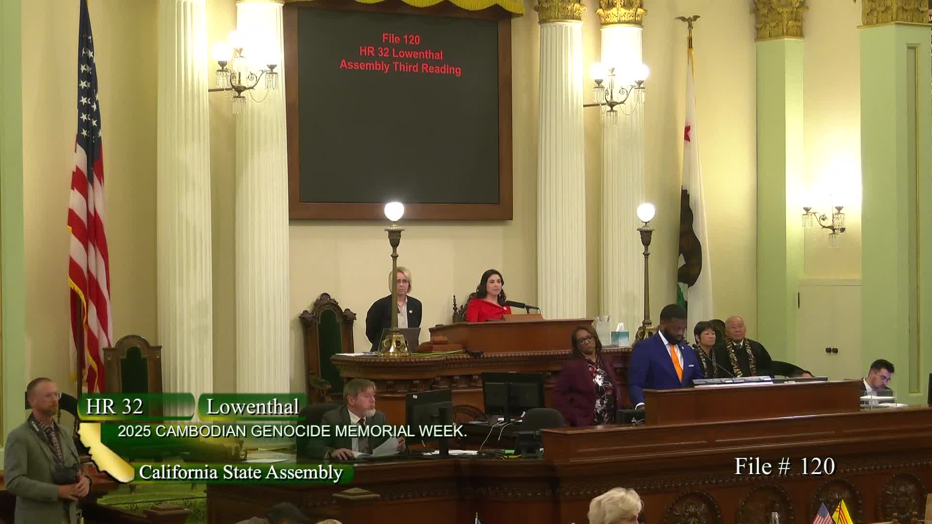 California assembly adopts resolution honoring Holocaust and Cambodian genocide survivors