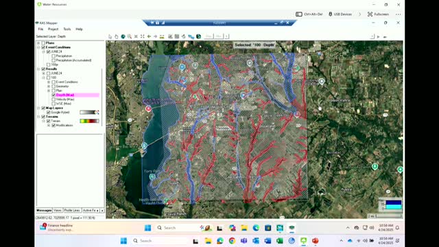 Water Depth Analysis Reveals Key Areas for Flood Risk Management