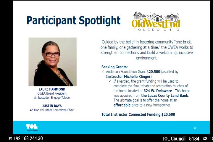Toledo Neighborhood Capacity Building Institute empowers community organizations for effective change