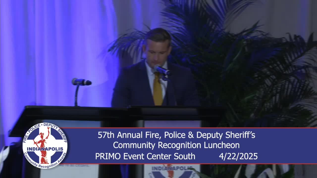 Officer John Wall recognized as Downtown District Officer of the Year in Indianapolis