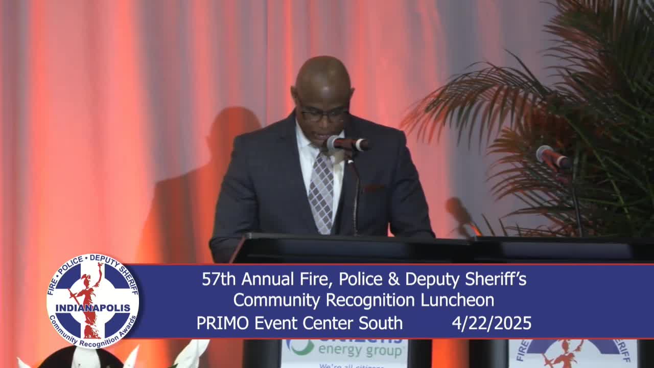 Indianapolis honors police and fire department heroes at annual award luncheon