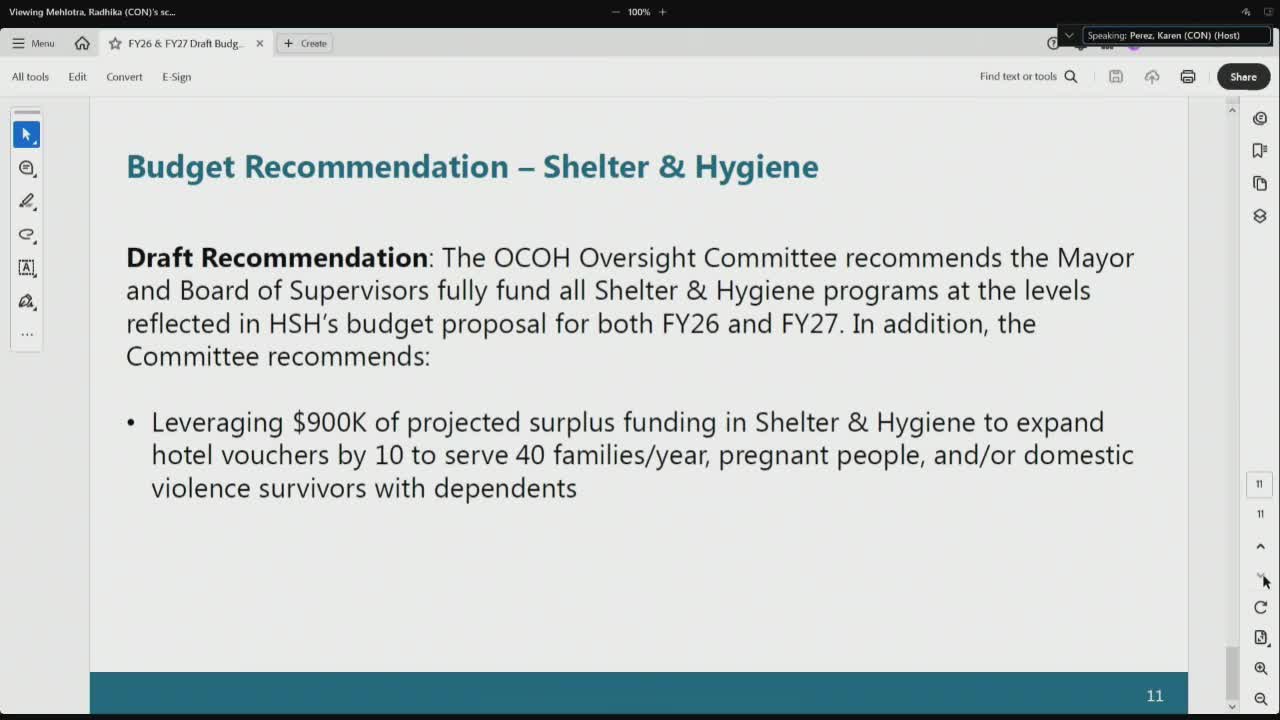 Committee recommends $900K for hotel vouchers to aid homeless families in budget proposal