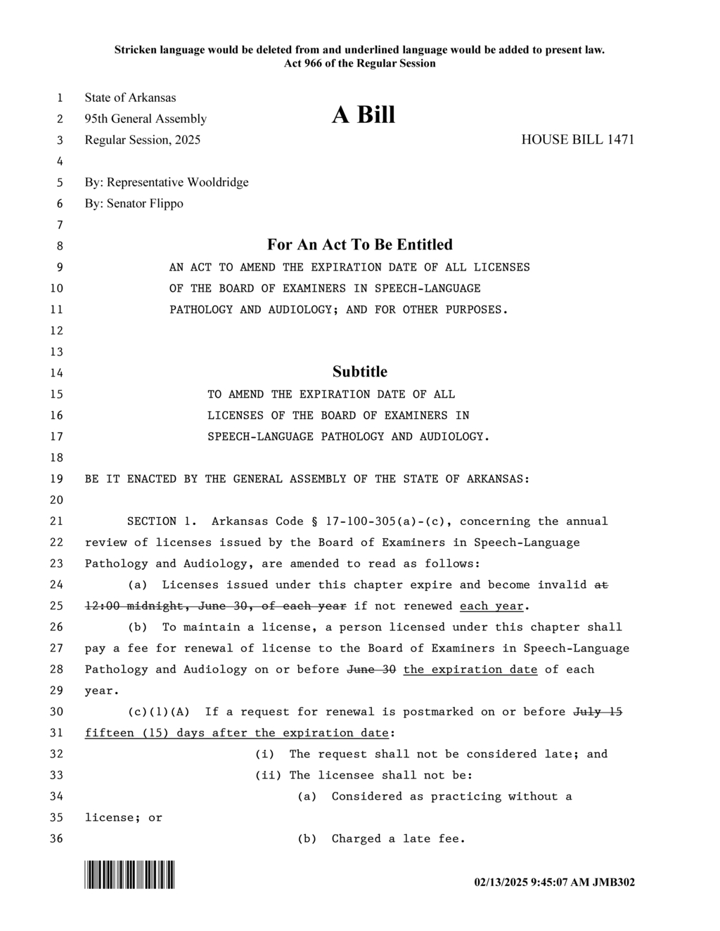Arkansas legislators approve changes to speech-language pathology and audiology license renewals