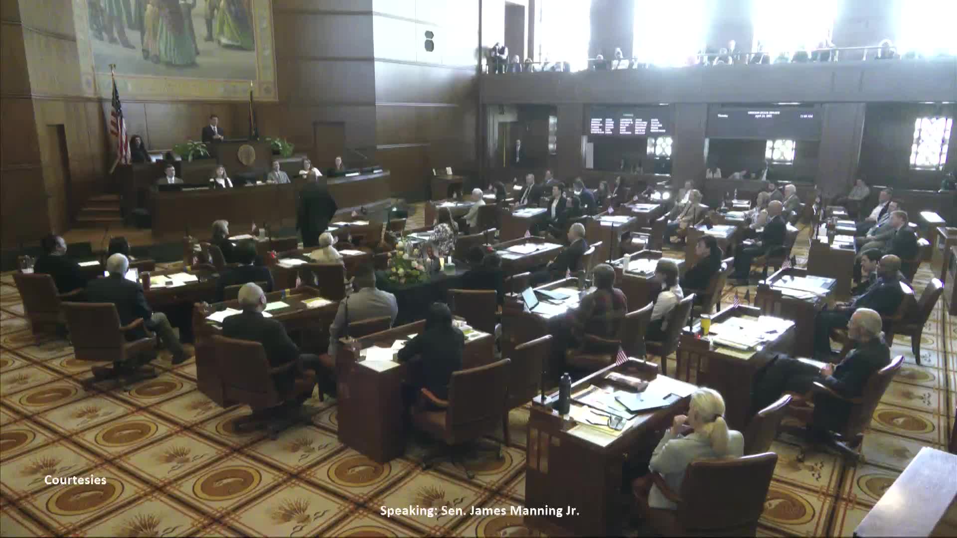 Oregon Senate honors legacy of late Senator Aaron Woods with heartfelt tributes
