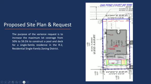 Oldsmar resident seeks pool approval amid flood risk concerns from neighbors