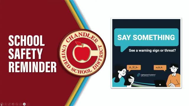 Chandler Unified School District emphasizes school safety and upcoming community events
