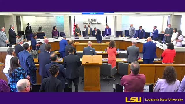 LSU Student Body President bids farewell in emotional final board meeting