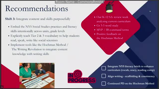 Social Studies Committee enhances literacy through structured writing and vocabulary standards
