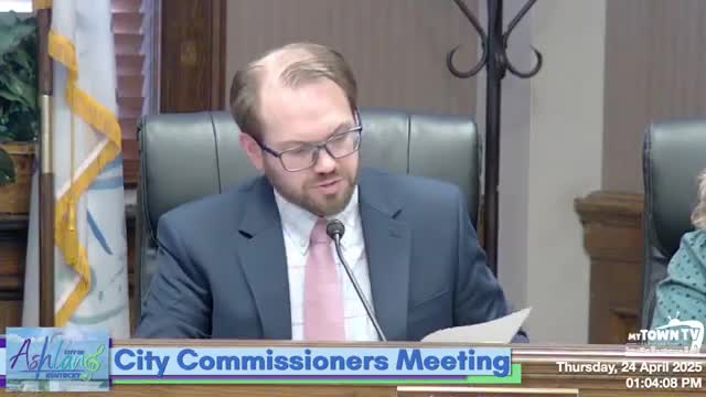 Ashland City Commission approves multiple utility contracts and community project funding