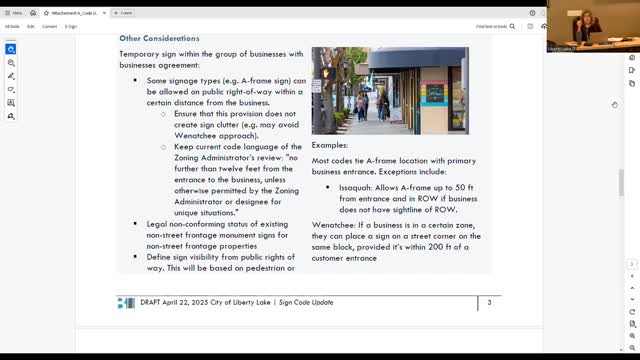 Issaquah debates sign code updates for business visibility and phased developments