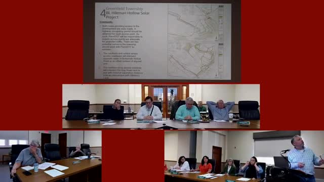 Blair County Planning Commission reviews road access and environmental concerns for solar proposal