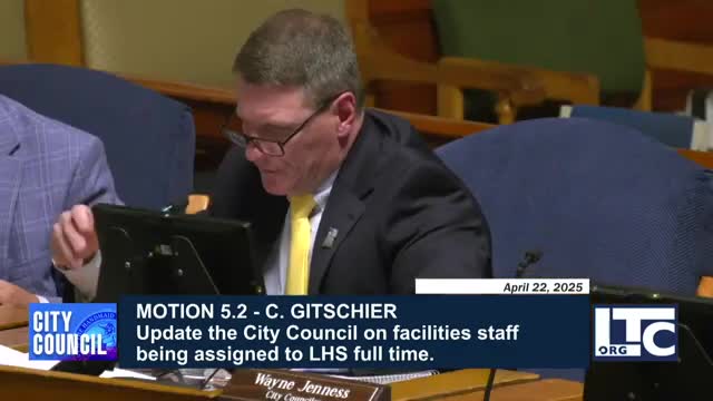 Council hears two motions on school facilities; update on city-school facilities department expected