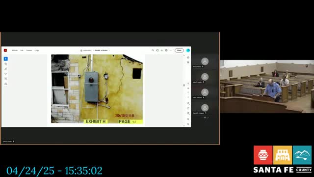 Santa Fe County officials present evidence of drug use and property violations