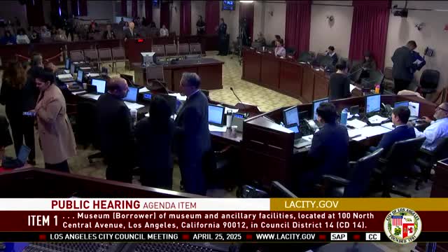 Community voices concerns over city budget and museum funding in Los Angeles council meeting