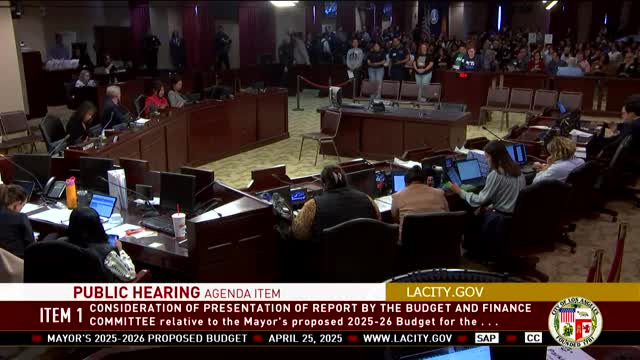 LAPD employees and advocates urge council to protect budget amid staffing cuts