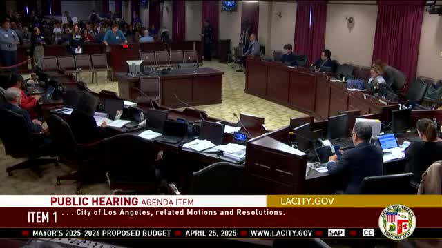 Los Angeles residents urge city council to oppose budget cuts affecting jobs and youth programs