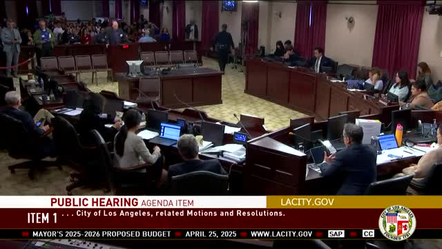 Los Angeles stakeholders advocate for youth services and oppose budget cuts during council meeting