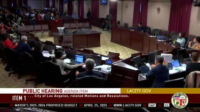 Los Ángeles residents advocate for increased funding for community support programs
