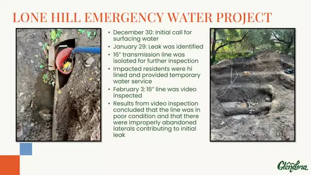 Lone Hill Emergency Water Project repairs 600 feet of transmission line after major leak