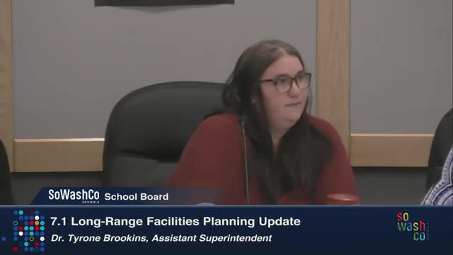South Washington County Schools presents long-range facilities planning update as elementary capacity gaps persist