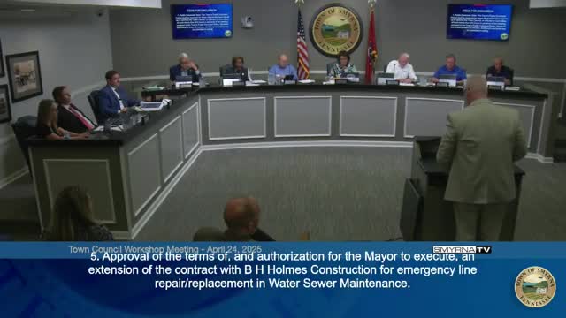 Council reviews routine contract extensions and equipment purchases; audit firm recommendation presented