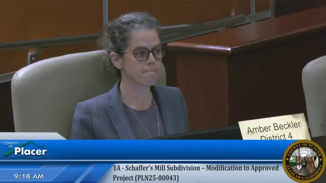 Placer County planning commission continues Schaeffer’s Mill subdivision hearing to May 8 to address fire-safety and other late comments