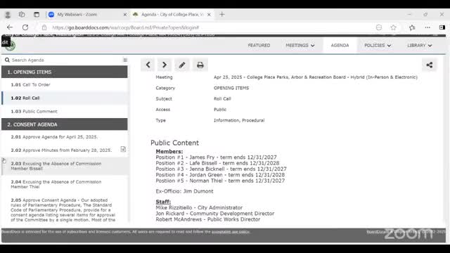 College Place board adopts final Parks, Open Space and Recreation Plan