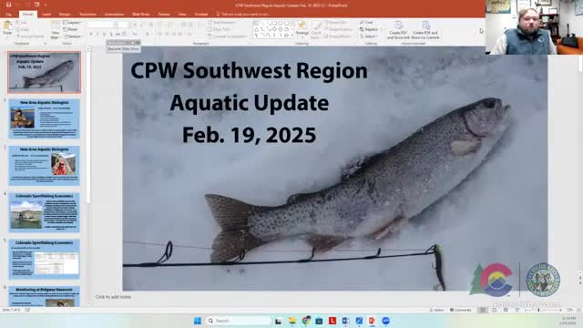 Southwest CPW reports new aquatic hires, Blue Mesa tournament and Ridgeway reservoir walleye monitoring