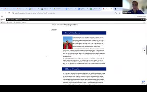 Local programs and events: Coffee Break expansion, Farm Bureau vouchers saved, CDA website and summit RFP