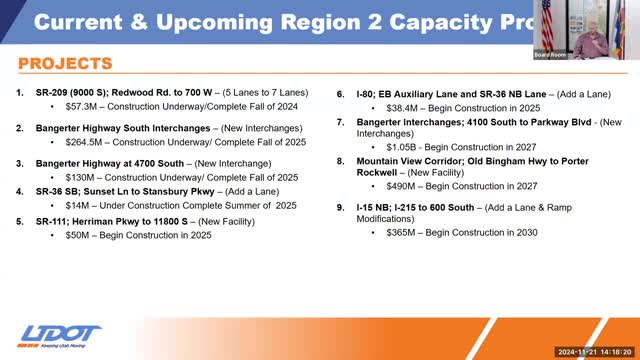 Utah County initiates major road widening projects on Ninetieth South and Bangerter Highway