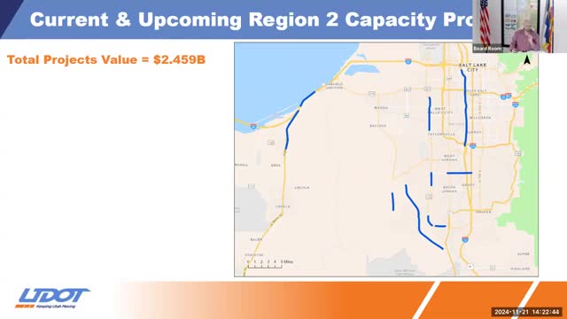 UDOT outlines multi-billion dollar transportation projects at Wasatch Front meeting