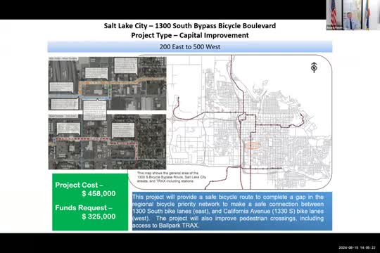 Transcom approves $1M combined funding for bike and pedestrian projects in Salt Lake City