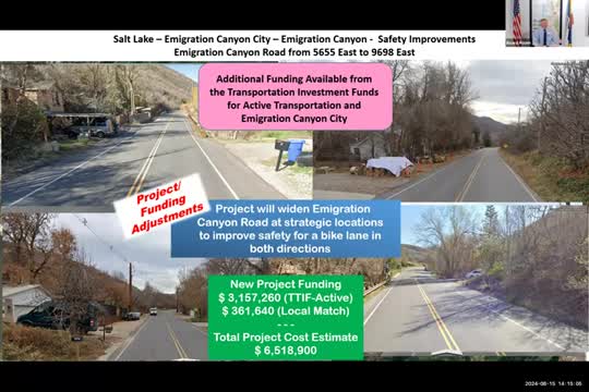 Transportation Commission finalizes $37M road improvement projects across multiple Utah cities