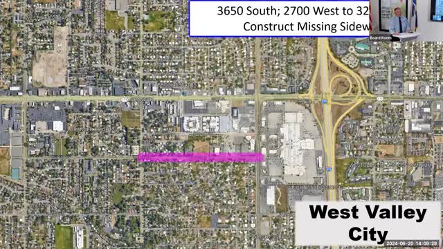 Wasatch Front Council approves $84K for sidewalk improvement along 3650 South